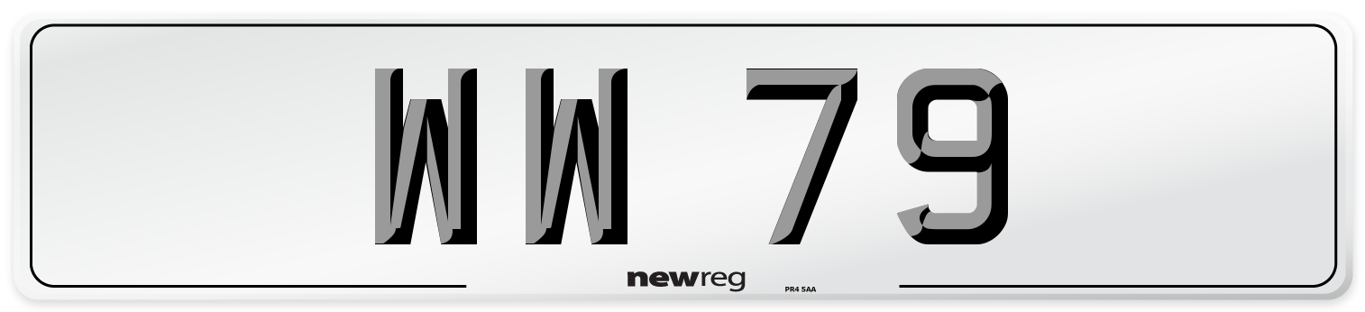 WW 79 Number Plate from New Reg